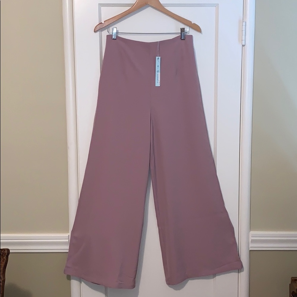 Mauve palazzo pants